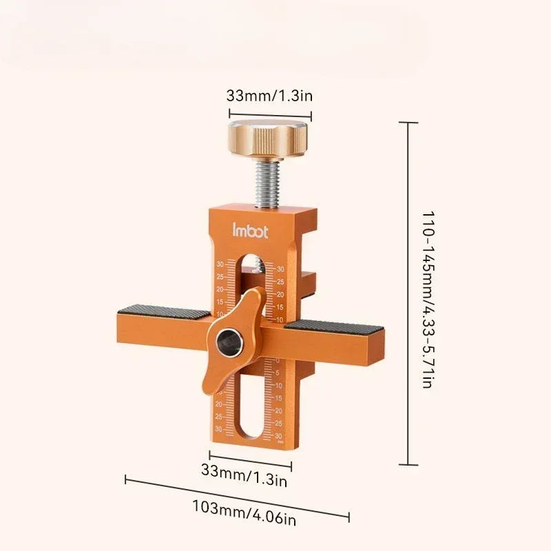 Cabinet Door Hinge Jig — 2-in-1 Drill Guide & Installation Tool