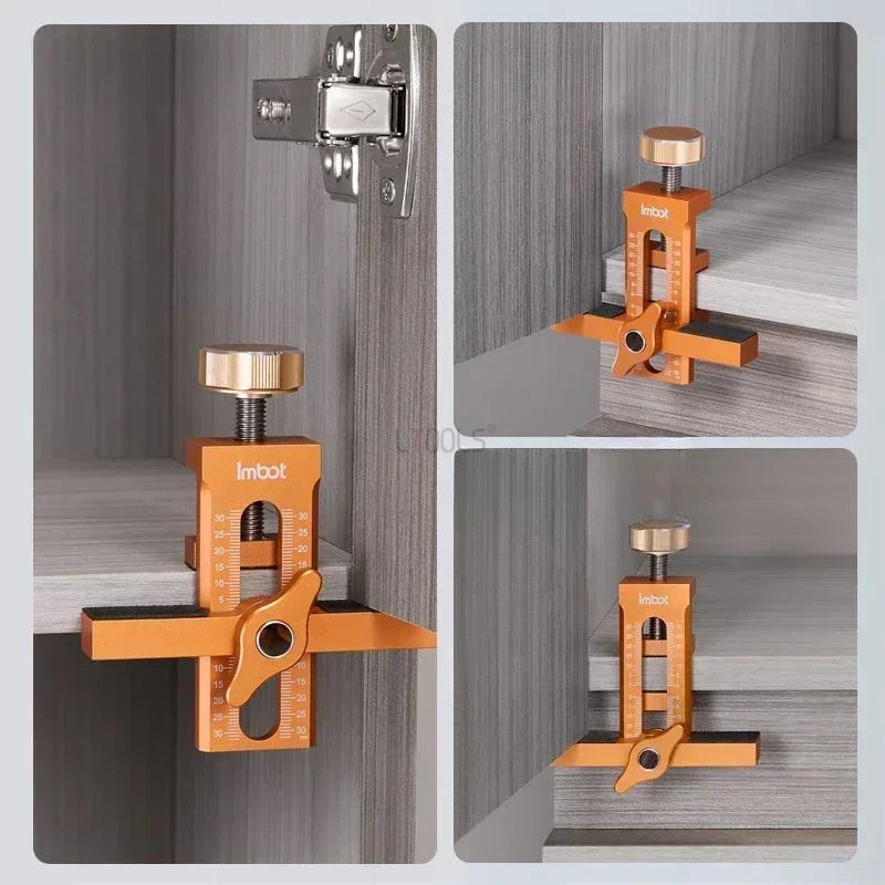 Cabinet Door Hinge Jig — 2-in-1 Drill Guide & Installation Tool