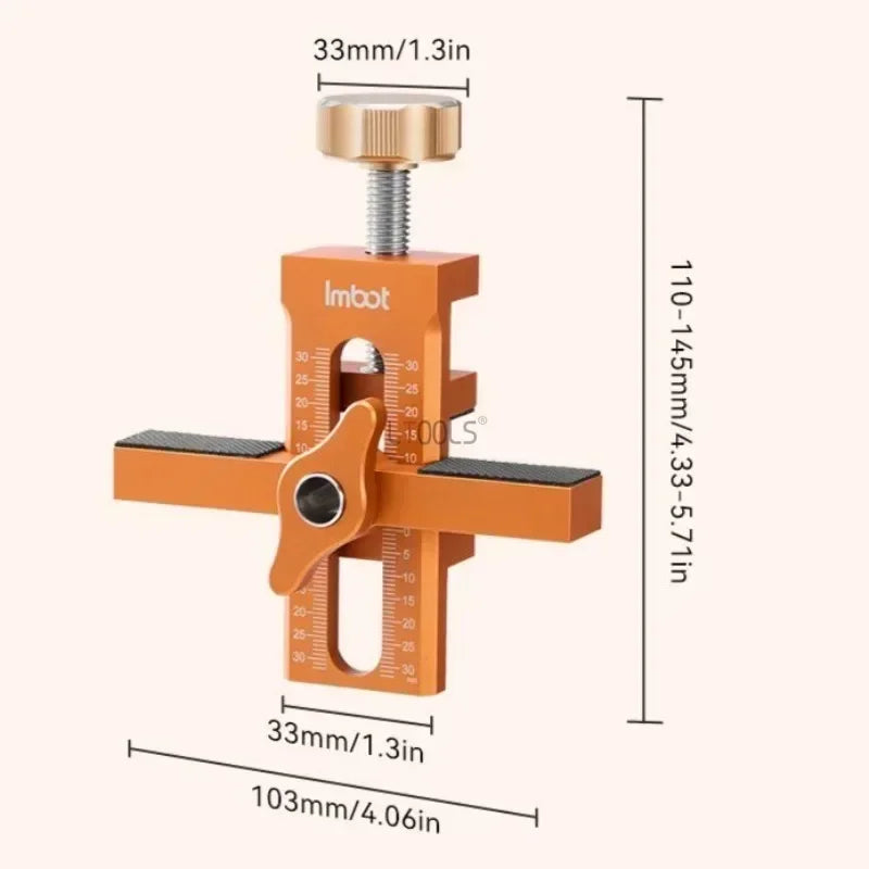 Cabinet Door Hinge Jig — 2-in-1 Drill Guide & Installation Tool