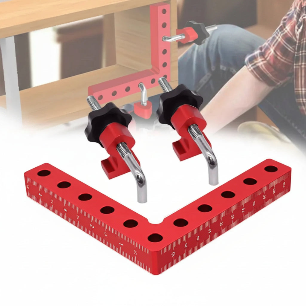 90° Right Angle Assembly Clamp — 140mm Woodworking Fixture