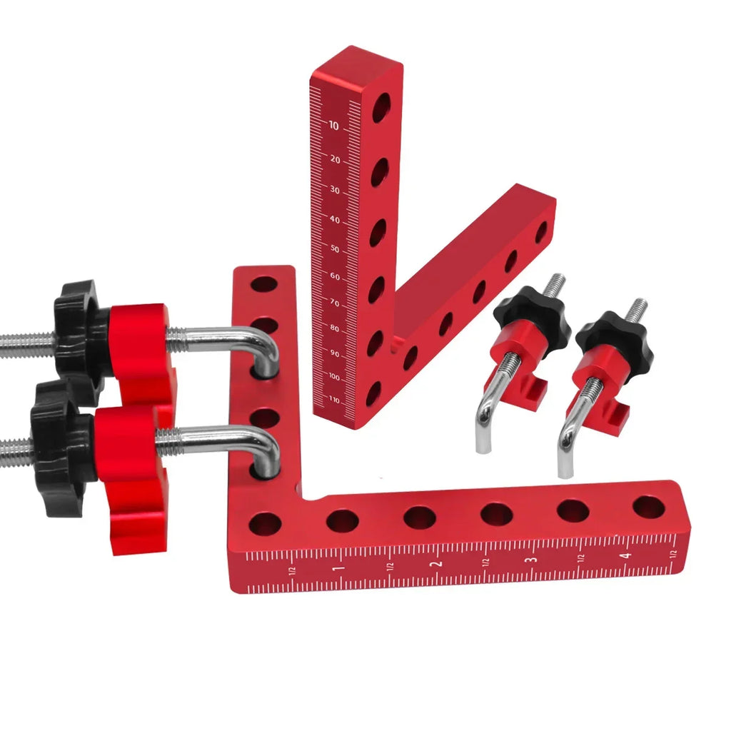 90° Right Angle Assembly Clamp — 140mm Woodworking Fixture