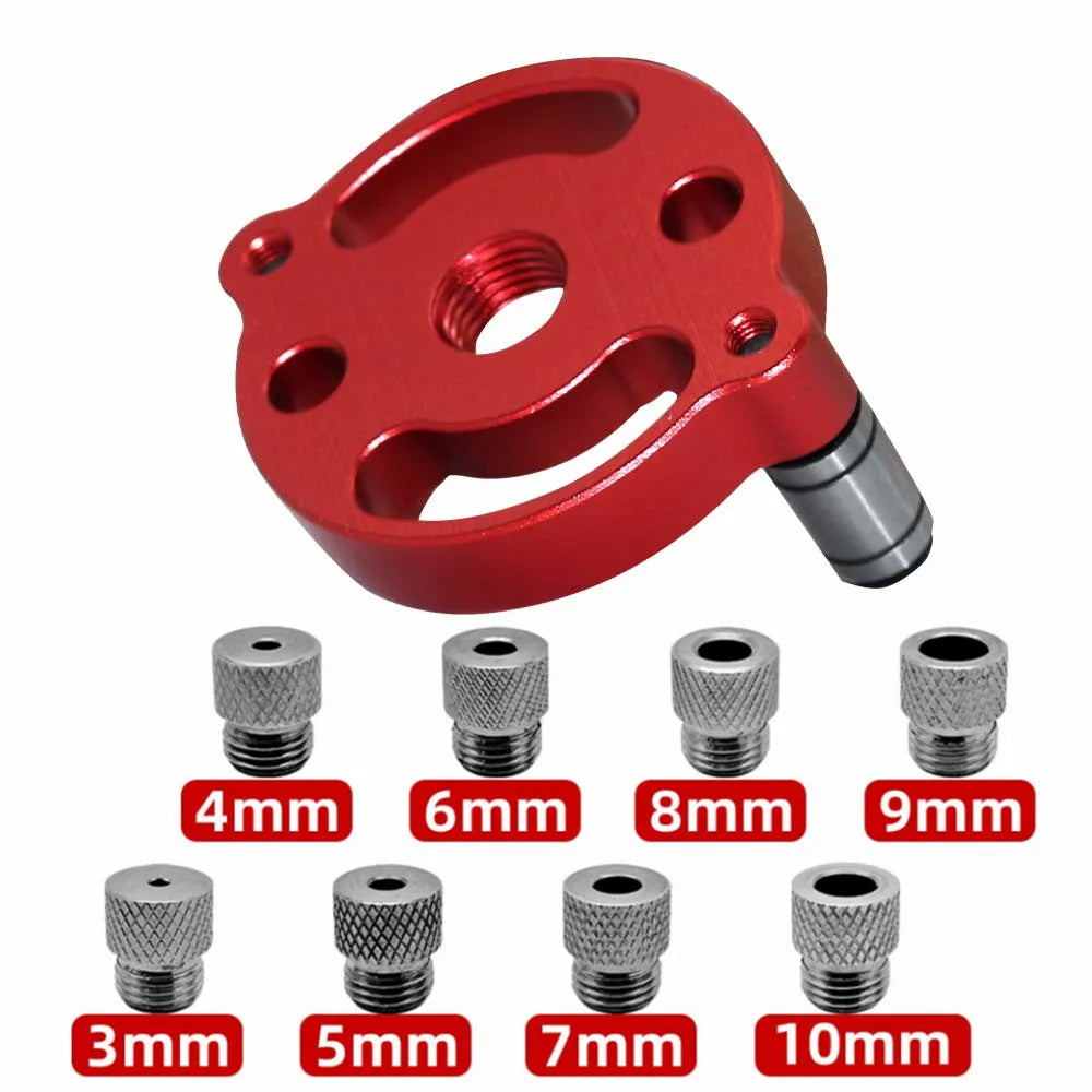 Self-Centering Dowel Jig Kit — 8-Piece Drill Guide Set (3–10mm)