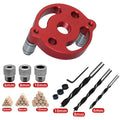 Self-Centering Dowel Jig Kit — 8-Piece Drill Guide Set (3–10mm)