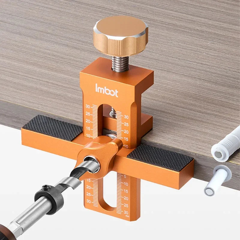 Cabinet Door Hinge Jig — 2-in-1 Drill Guide & Installation Tool