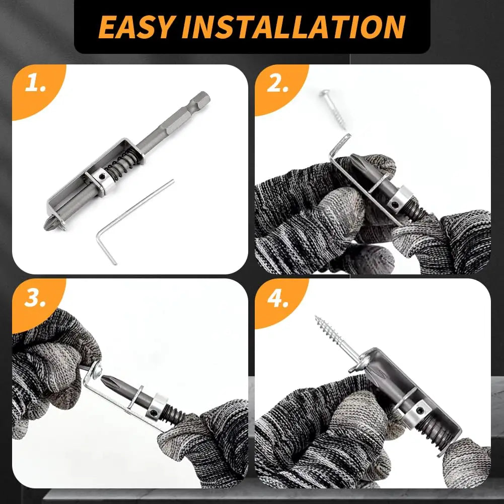 Anti-Drop Screw Holder Drill Bit — 2-Piece Phillips Set