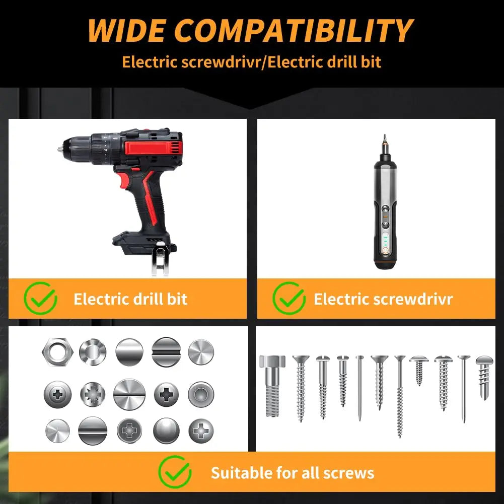 Anti-Drop Screw Holder Drill Bit — 2-Piece Phillips Set