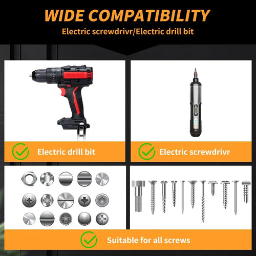 Anti-Drop Screw Holder Drill Bit — 2-Piece Phillips Set